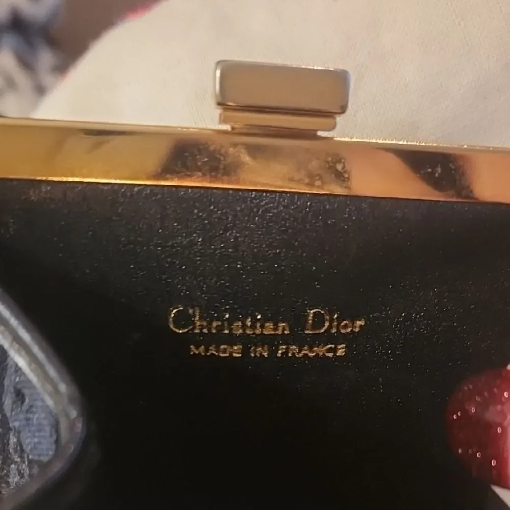 Dior Trotter In Dark Navy Blue with Kisslock